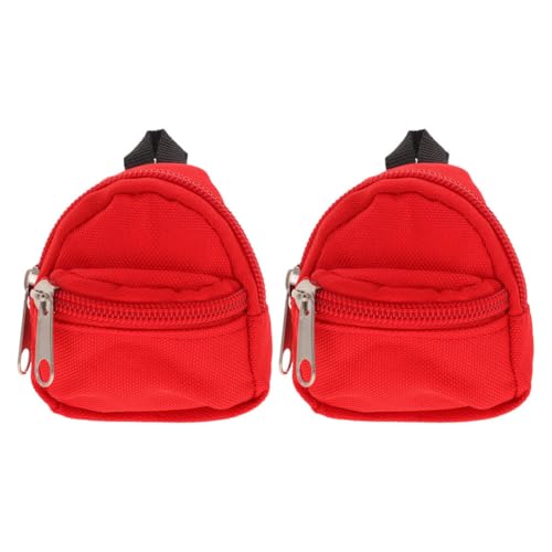 PHENOFICE 2 Stück Puppenrucksack Mit Reißverschluss, Miniatur-Schultasche, Niedliches Puppenzubehör, Mini-puppenrucksack, Mini-puppenornament Für Puppenhaus-Dekoration PHENOFICE 2 Stück Puppenrucksack Mit Reißverschluss, Miniatur-Schultasche, Niedliches Puppenzubehör, Mini-puppenrucksack, Mini-puppenornament Für Puppenhaus-Dekoration von PHENOFICE