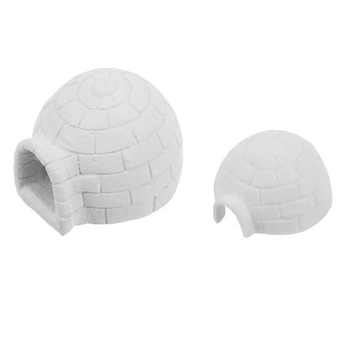 PHENOFICE Mikro-eishaus-schneelandschaft Winzige Iglu-Figuren Aus Kunstharz Mini Dekorationen Realistische Miniatur-Ornamente Kleine Winterlandschaften Zum Sammeln PHENOFICE Mikro-eishaus-schneelandschaft Winzige Iglu-Figuren Aus Kunstharz Mini Dekorationen Realistische Miniatur-Ornamente Kleine Winterlandschaften Zum Sammeln von PHENOFICE