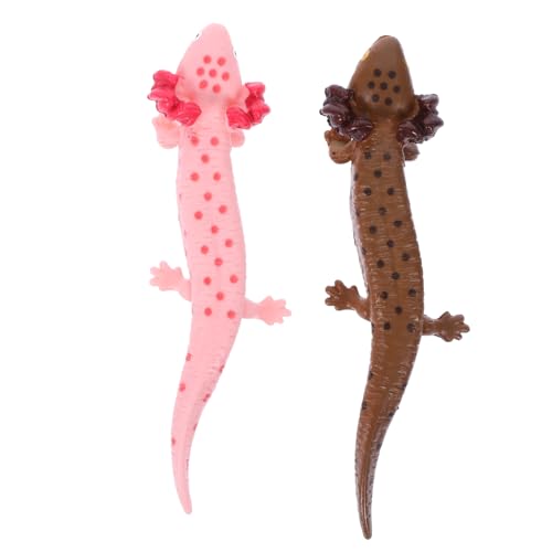 PHENOFICE 2 Stück Salamander Spielzeug, Kleiner Salamander Schmuck, Lebensechter Salamander, Künstliche Salamander Statue, Realistischer Salamander Schreibtischschmuck, Künstliches von PHENOFICE