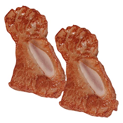 PHENOFICE 2 Stück Simulation Steak Große Rippchen Modell Requisite Rippchen Essen Modell Bett Spielzeug PVC Spielzeug Lustige Rippchen Requisite Spielzeug Lustige Rippchen Spielzeug Display von PHENOFICE