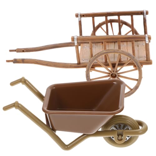PHENOFICE 2 Stück Simulationswagen, Miniatur Trolley Modell, Miniatur Gartenwagen, Mikro Landschaftswagen, Mini Dekorationswagen Modell, Miniatur Wagen Modell, Mikro PHENOFICE 2 Stück Simulationswagen, Miniatur Trolley Modell, Miniatur Gartenwagen, Mikro Landschaftswagen, Mini Dekorationswagen Modell, Miniatur Wagen Modell, Mikro von PHENOFICE