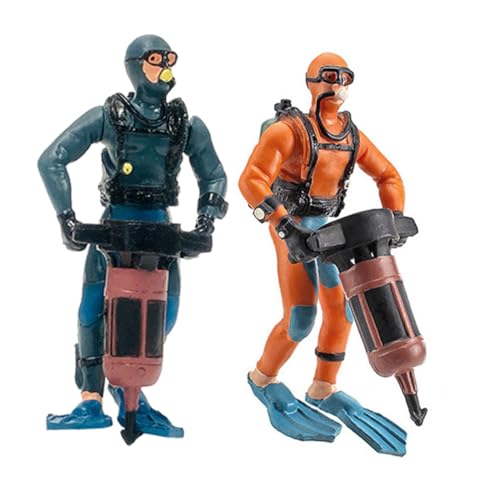 PHENOFICE Miniatur-taucherfigur Aquarium-Dekoration Kleine Schwimmende Taucher-Ornament Dekoratives Tauchermodell Für Aquarien Simulationsmodell Für Sandtisch von PHENOFICE