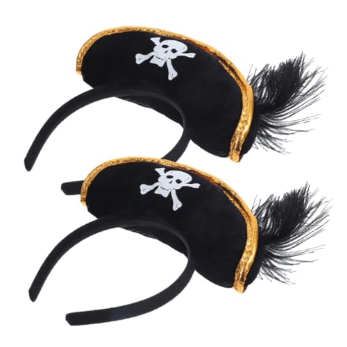 PHENOFICE 2 Stück Totenkopfhut Stirnband, Cosplay Kostüm Requisiten, Haardekoration, Requisiten, Stirnbänder, Cosplay Zubehör, Karnevals Haarband, Halloween Haarband, Einzigartiges PHENOFICE 2 Stück Totenkopfhut Stirnband, Cosplay Kostüm Requisiten, Haardekoration, Requisiten, Stirnbänder, Cosplay Zubehör, Karnevals Haarband, Halloween Haarband, Einzigartiges von PHENOFICE