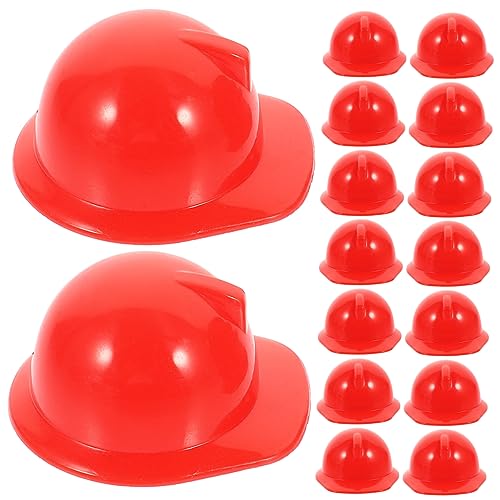 PHENOFICE 20 Stück Miniatur-bauhelme Puppen-sicherheitshelme in Rot für Miniatur-Helm PHENOFICE 20 Stück Miniatur-bauhelme Puppen-sicherheitshelme in Rot für Miniatur-Helm von PHENOFICE