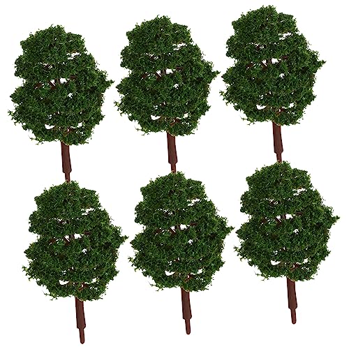 PHENOFICE 1:100 Grün Landschaft Baum Modelle 20pcs Miniatur Bäume Kunststoff Realistische Diorama Bäume für von PHENOFICE