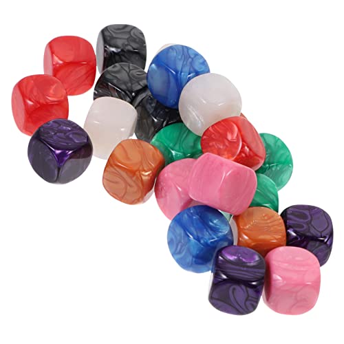 PHENOFICE 24 Stück Blankowürfel, DIY Spielwürfel, DIY Zubehör, Unfertige Acrylblöcke, Partywürfel, Partygeschenkwürfel, Story Würfel, Story Würfel, Würfelspiel Requisiten, Unfertige von PHENOFICE