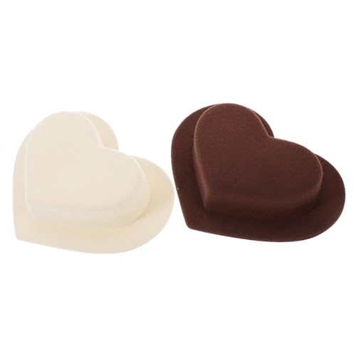 PHENOFICE Mini-Herzform-Hüte für Puppen 2 Dekorationen Handwerk Miniatur-Hüte modisches elastisches Material PHENOFICE Mini-Herzform-Hüte für Puppen 2 Dekorationen Handwerk Miniatur-Hüte modisches elastisches Material von PHENOFICE