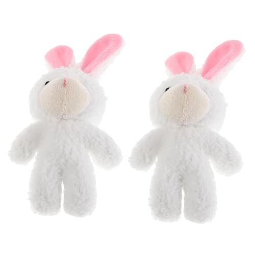 PHENOFICE 2St Puppenhauspuppe für stofftier hase Rollenspiel Mini plüschhase matschig rosa Häschenplüsch Mini-Kuscheltiere Masse Bären kurzer Plüsch PHENOFICE 2St Puppenhauspuppe für stofftier hase Rollenspiel Mini plüschhase matschig rosa Häschenplüsch Mini-Kuscheltiere Masse Bären kurzer Plüsch von PHENOFICE