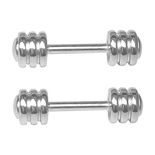 PHENOFICE 2Stücke Miniatur Metall Dumbbell Modell Simulationsspielzeug für Puppenhaus Dekoration und Fitnessraum als für Miniatur Enthusiasten von PHENOFICE