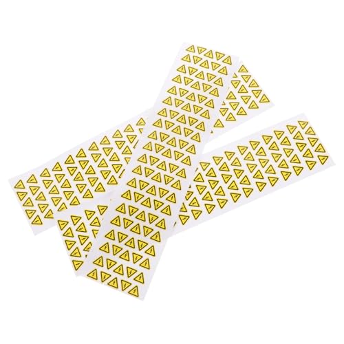 PHENOFICE 3 Blätter Anti-Schock- -Label Warnschild zur Aufkleber für elektrische Gefahren Warnaufkleber klein Aufkleber für Elektroschockgeräte Stromwarnschild PVC Yellow von PHENOFICE