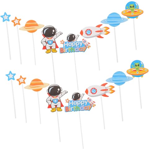 PHENOFICE Kuchendekoration Weltraumthema Geburtstag 3 Sätze Cupcake-topper Kuchenaufsätze Party Sticker Zum Thema Astronauten PHENOFICE Kuchendekoration Weltraumthema Geburtstag 3 Sätze Cupcake-topper Kuchenaufsätze Party Sticker Zum Thema Astronauten von PHENOFICE