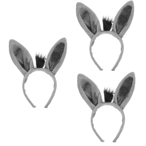 PHENOFICE 3 Stück Esel Stirnband, Halloween Zubehör, Tier Stirnband, Kostüm, Halloween Kostümzubehör, Süße Stirnbänder, Tierkopfschmuck, Cosplay Zubehör, Erwachsene Frau, Tierohren PHENOFICE 3 Stück Esel Stirnband, Halloween Zubehör, Tier Stirnband, Kostüm, Halloween Kostümzubehör, Süße Stirnbänder, Tierkopfschmuck, Cosplay Zubehör, Erwachsene Frau, Tierohren von PHENOFICE