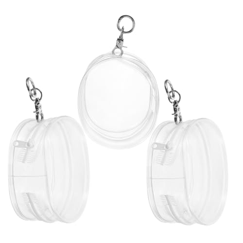 PHENOFICE 3 Teilige Puppentasche, Mini Transparenttasche, Puppenbeutel, Tragbare Tasche, Puppenhalter, Puppen Ausstellungstasche Mit Schlüsselanhänger, Puppen, Kleine Tasche, Mini Puppen von PHENOFICE