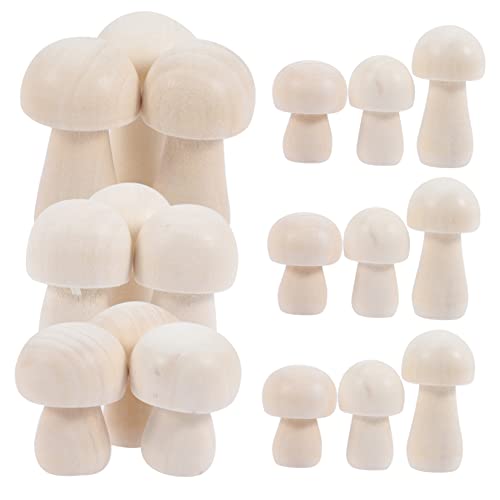 PHENOFICE 30 Stück Holzpilze, Malspielzeug Für Kinder, Unvollendete Pilze, Miniaturpilze, Unbemalte Pilze, Dinge Zum Bemalen, Pilzdekor, Ästhetische Holzpilze, Modell, Holzformen PHENOFICE 30 Stück Holzpilze, Malspielzeug Für Kinder, Unvollendete Pilze, Miniaturpilze, Unbemalte Pilze, Dinge Zum Bemalen, Pilzdekor, Ästhetische Holzpilze, Modell, Holzformen von PHENOFICE