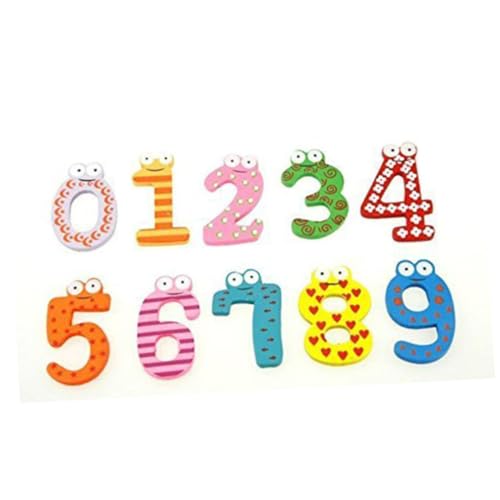 PHENOFICE 36St Kühlschrankmagnet lernspielzeug Magnete bunt holzspielsachen holzmagnete Kühlschrank Dekoration Educational Toys holzspielzeug Magnetische Zahl Lernspielzeug für von PHENOFICE