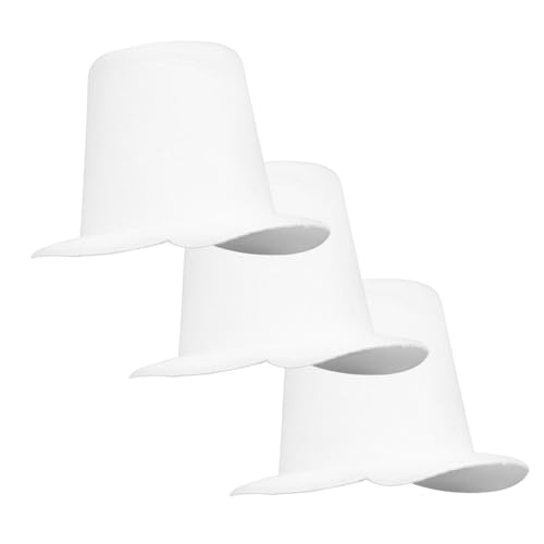 PHENOFICE 3-teilige Mini-puppenhüte Zylinder-Dekoration Bastelmaterial Für Puppenkostüm Kleine DIY-hüte von PHENOFICE