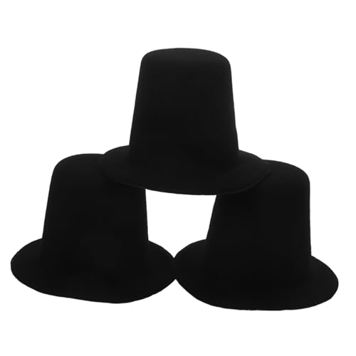 PHENOFICE 3St Kinderhut Puppenaccessoire Figuren Miniatur Kleiner Hexenhut Mini-Zylinder Puppe dekorativer Hut Bastelmützen DIY-Puppen-Bastelmütze Minihüte zum Basteln Stoff Black PHENOFICE 3St Kinderhut Puppenaccessoire Figuren Miniatur Kleiner Hexenhut Mini-Zylinder Puppe dekorativer Hut Bastelmützen DIY-Puppen-Bastelmütze Minihüte zum Basteln Stoff Black von PHENOFICE