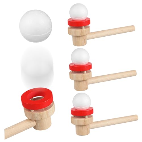 PHENOFICE 3Stücke Teiliges Holz und Kunststoff Schwimmende Kugel mit Blasrohr Interaktives Outdoor für Jungen und Fördert Koordination und Balance PHENOFICE 3Stücke Teiliges Holz und Kunststoff Schwimmende Kugel mit Blasrohr Interaktives Outdoor für Jungen und Fördert Koordination und Balance von PHENOFICE