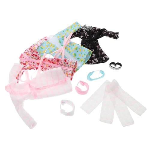 PHENOFICE Puppen-nachtwäsche-Set Schlafanzug Bademantel Handtuch Stirnband Babypuppen-zubehör von PHENOFICE