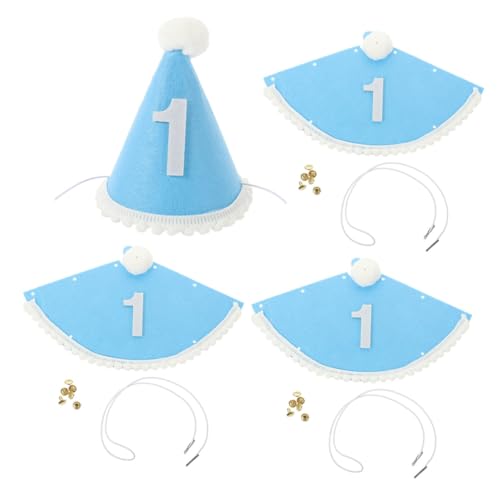 PHENOFICE 4 Stücke Baby Mädchen Geburtstag Hut Dekorative Hüte Für Erste Geburtstag Party Hüte String Für Baby Jungen Mädchen PHENOFICE 4 Stücke Baby Mädchen Geburtstag Hut Dekorative Hüte Für Erste Geburtstag Party Hüte String Für Baby Jungen Mädchen von PHENOFICE