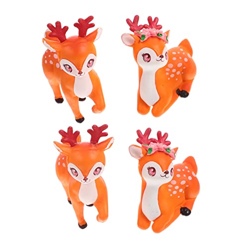 PHENOFICE 4 Stück Mikro Landschaftsornament, Hirschfiguren, Hirschfigur Für Zuhause, Miniatur Hirschdekorationen, Hirsch Miniaturfiguren, Hirschstatue, Kleiner Hirsch, Schmückt Tierdekor PHENOFICE 4 Stück Mikro Landschaftsornament, Hirschfiguren, Hirschfigur Für Zuhause, Miniatur Hirschdekorationen, Hirsch Miniaturfiguren, Hirschstatue, Kleiner Hirsch, Schmückt Tierdekor von PHENOFICE
