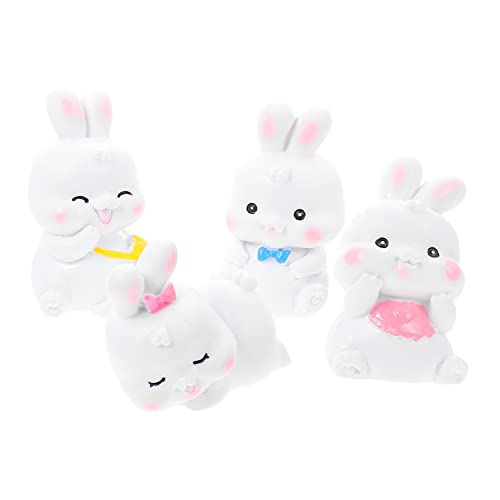 PHENOFICE 4 Stück Miniature Bunny Dekofigur Hochwertigem Harz Realistische Kaninchen Ornamente für Garten Ostern und Frühlingsdekoration Niedliche Landschaftsaccessoires PHENOFICE 4 Stück Miniature Bunny Dekofigur Hochwertigem Harz Realistische Kaninchen Ornamente für Garten Ostern und Frühlingsdekoration Niedliche Landschaftsaccessoires von PHENOFICE