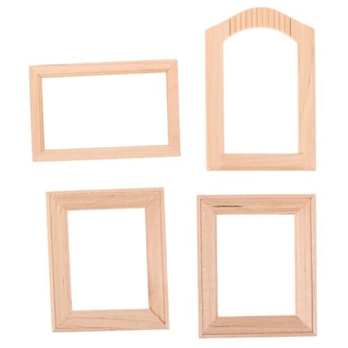 PHENOFICE 4 Stück Miniatur-fotorahmen Für Puppenhäuser Im Maßstab 1:12 Realistische Holzdekorationen Für Puppenhaus-möbelsets PHENOFICE 4 Stück Miniatur-fotorahmen Für Puppenhäuser Im Maßstab 1:12 Realistische Holzdekorationen Für Puppenhaus-möbelsets von PHENOFICE