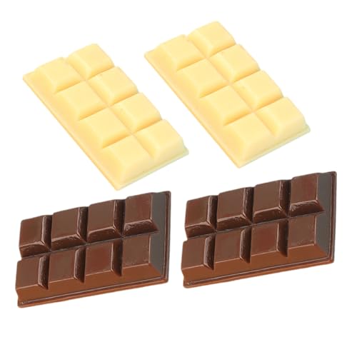 PHENOFICE 4 Stück Schokoladen-Ornamente Kekse Fälschung Pralinen Künstlich Gummiartig Schokoladenform Simuliertes Dekoratives Schokoladendekor Schokoladen-Requisiten Faux-Dessert Harz PHENOFICE 4 Stück Schokoladen-Ornamente Kekse Fälschung Pralinen Künstlich Gummiartig Schokoladenform Simuliertes Dekoratives Schokoladendekor Schokoladen-Requisiten Faux-Dessert Harz von PHENOFICE