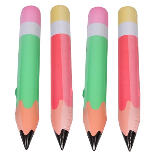 PHENOFICE 4 Stück Teiliges PVC Aufblasbares Bleistiftspielzeug Langlebige Klassenzimmerdekoration Sichere Back To School Partydeko Farbenfrohe Grün Rote Bleistiftballons für PHENOFICE 4 Stück Teiliges PVC Aufblasbares Bleistiftspielzeug Langlebige Klassenzimmerdekoration Sichere Back To School Partydeko Farbenfrohe Grün Rote Bleistiftballons für von PHENOFICE