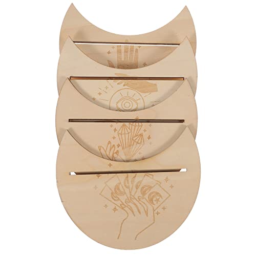 PHENOFICE 4 Teiliger Tarotkartenhalter, Tarotkartenanzeige, Tarotkartenhalter Aus Holz, Dekorativer Kartenhalter, Tarotständer Aus Holz, Kartenanzeigehalter, Tarotkartenständer, Desktop PHENOFICE 4 Teiliger Tarotkartenhalter, Tarotkartenanzeige, Tarotkartenhalter Aus Holz, Dekorativer Kartenhalter, Tarotständer Aus Holz, Kartenanzeigehalter, Tarotkartenständer, Desktop von PHENOFICE
