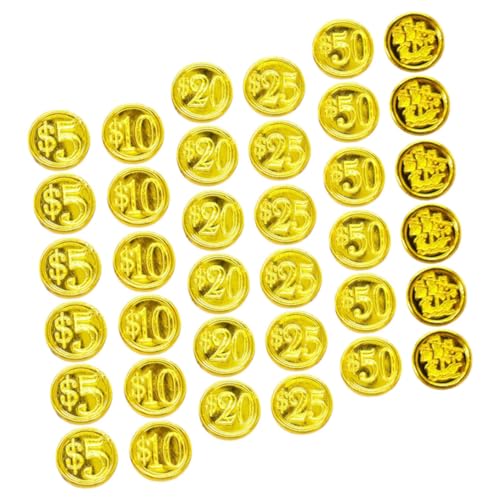 PHENOFICE 48st Münzen Mit Piratenmotiven Piraten-Mottoparty Kleine Requisiten Partydekorationen Stift Spielzeug Piratenmünzen Zeichen Blazer Spielgeld Babyparty-Spiel Golden Plastik PHENOFICE 48st Münzen Mit Piratenmotiven Piraten-Mottoparty Kleine Requisiten Partydekorationen Stift Spielzeug Piratenmünzen Zeichen Blazer Spielgeld Babyparty-Spiel Golden Plastik von PHENOFICE