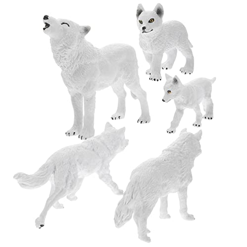 PHENOFICE 5 Stück Arktischer Wolf Modell Wildtierfiguren Tierdekorationen Für Das Zuhause Tierfiguren Tiermodelle Kunststoff Wolf Figuren Wildtiere Tierornament Kunststoff Wolf Figuren PHENOFICE 5 Stück Arktischer Wolf Modell Wildtierfiguren Tierdekorationen Für Das Zuhause Tierfiguren Tiermodelle Kunststoff Wolf Figuren Wildtiere Tierornament Kunststoff Wolf Figuren von PHENOFICE