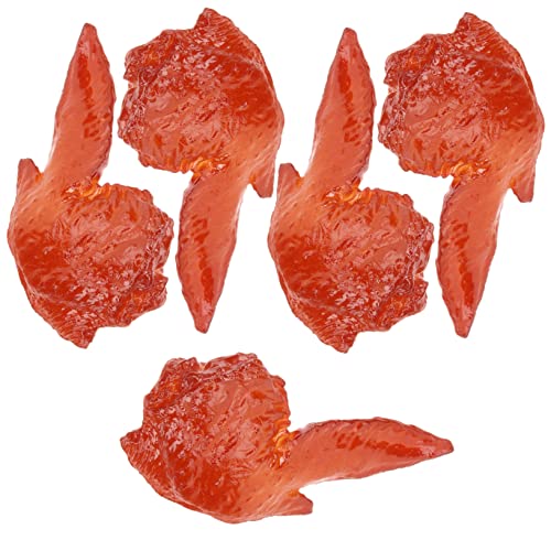 PHENOFICE 5 Stück Hühnerflügel Modell, Simulierter Hühnerflügel, Künstliches Essen, Gefälschtes Essen, Künstliches Hühnerflügel Lebensmittelmodell, Simuliertes Essen, Realistische PHENOFICE 5 Stück Hühnerflügel Modell, Simulierter Hühnerflügel, Künstliches Essen, Gefälschtes Essen, Künstliches Hühnerflügel Lebensmittelmodell, Simuliertes Essen, Realistische von PHENOFICE