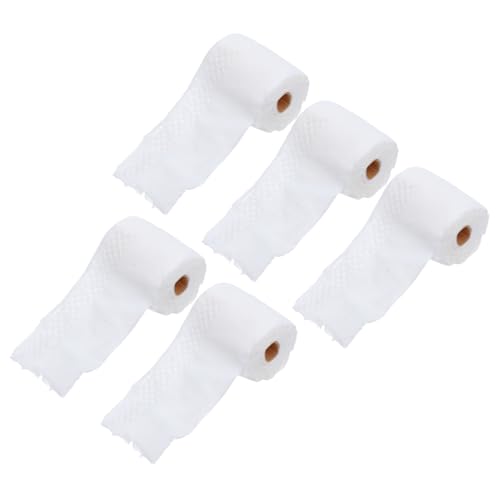 PHENOFICE Puppenhaus-Mini-Papierhandtücher 5er-Pack Miniatur-Toilettenpapierrollen Spielzeug-Badezimmerzubehör für Jungen und Mädchen Rollenspiel- PHENOFICE Puppenhaus-Mini-Papierhandtücher 5er-Pack Miniatur-Toilettenpapierrollen Spielzeug-Badezimmerzubehör für Jungen und Mädchen Rollenspiel- von PHENOFICE