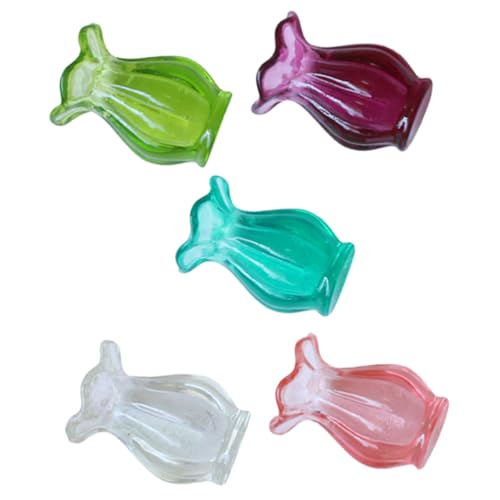PHENOFICE 5Stücke Miniatur Vase und Harz für Dekoration Lebensnahe Mini Vasen für Wohnzimmer Puppenhaus und Mikrolandschaften für Tischdeko und Wohnaccessoires PHENOFICE 5Stücke Miniatur Vase und Harz für Dekoration Lebensnahe Mini Vasen für Wohnzimmer Puppenhaus und Mikrolandschaften für Tischdeko und Wohnaccessoires von PHENOFICE