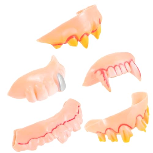PHENOFICE 5er Set Lustige Künstliche Zähne Witzige Verkleidungszähne Für Halloween Ostern & Maskerade Zufällige Formen Für Kostü Partys Und Spaßartikel PHENOFICE 5er Set Lustige Künstliche Zähne Witzige Verkleidungszähne Für Halloween Ostern & Maskerade Zufällige Formen Für Kostü Partys Und Spaßartikel von PHENOFICE