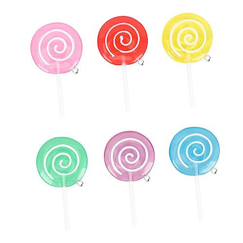 PHENOFICE 6 Stück Lutscher Modell, Kinderspielzeug, Exquisite Lutscher Dekore, Zuckerhut Modell, Miniatur Lutscher Dekore, Simulation Von Lutscher Ornamenten, Simulation Von Lutschern Für von PHENOFICE