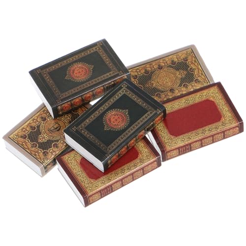 PHENOFICE Miniaturbücher Für Puppenhaus Maßstab 1:12 Mini-buchmodell Buchdekorationen Mini-bibliotheksbuch Puppenhauszubehör Winzige Bibliothek von PHENOFICE