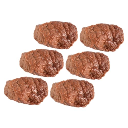 PHENOFICE 6 Stück Rindfleischwürfel Modellspielzeug, Fleisch Lebensmittelmodell, Realistische Lebensmittel Requisiten, Fleisch Ornament, Geflügel Simulationsmodell, Gefälschte PHENOFICE 6 Stück Rindfleischwürfel Modellspielzeug, Fleisch Lebensmittelmodell, Realistische Lebensmittel Requisiten, Fleisch Ornament, Geflügel Simulationsmodell, Gefälschte von PHENOFICE