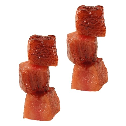 PHENOFICE 6 Stück Simulierte Rindfleischnuggets , Künstliche Lebensmittel , Realistisches Dekoratives Lebensmittelmodell , Künstlicher Rindfleischwürfel , Aussehender Gefälschter PHENOFICE 6 Stück Simulierte Rindfleischnuggets , Künstliche Lebensmittel , Realistisches Dekoratives Lebensmittelmodell , Künstlicher Rindfleischwürfel , Aussehender Gefälschter von PHENOFICE