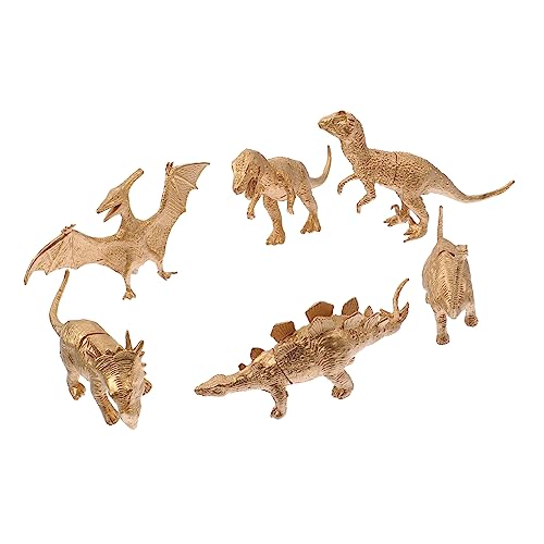PHENOFICE 6 Stück Teiliges Dekorative Dinosaurier Modelle Goldene Simulationstiere für Kreativität und Praktischen Fähigkeiten PHENOFICE 6 Stück Teiliges Dekorative Dinosaurier Modelle Goldene Simulationstiere für Kreativität und Praktischen Fähigkeiten von PHENOFICE