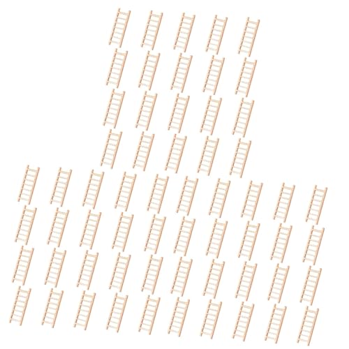 PHENOFICE 60 STK kleine Treppenverzierungen Leiterdekoration Mini-Hausleiter Simulation Mini-Leiter Miniaturleiter Holzleitern für Miniaturhäuser Mikrolandschaftsverzierung hölzerne Treppen von PHENOFICE