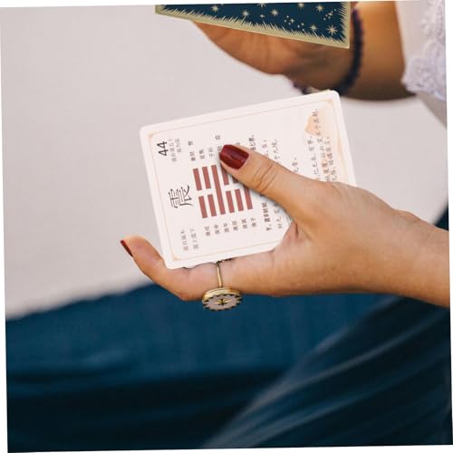 PHENOFICE 64 Stück Teiliges I Ching Wahrsageset mit Karten und Münzen Chinesische Stilornamente für Spirituelle Führung und Selbstreflexion für Persönliche Entwicklung und PHENOFICE 64 Stück Teiliges I Ching Wahrsageset mit Karten und Münzen Chinesische Stilornamente für Spirituelle Führung und Selbstreflexion für Persönliche Entwicklung und von PHENOFICE
