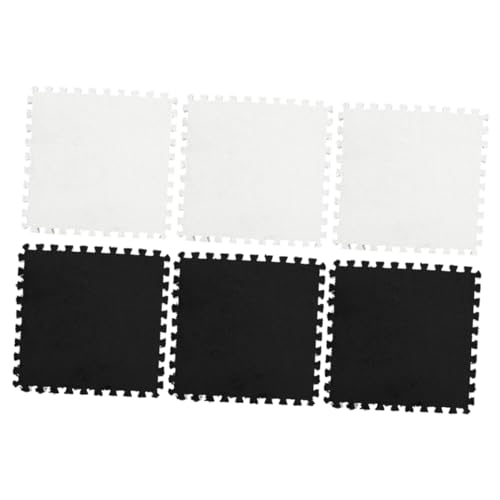 PHENOFICE 6St Quadratischer Patchwork-Teppich Spleißmatte Bodenfliesen abziehen und aufkleben sicherheitsleine Schlafzimmer kinderteppich Haushaltsmatte -Fußmatten Schaum Weiß PHENOFICE 6St Quadratischer Patchwork-Teppich Spleißmatte Bodenfliesen abziehen und aufkleben sicherheitsleine Schlafzimmer kinderteppich Haushaltsmatte -Fußmatten Schaum Weiß von PHENOFICE