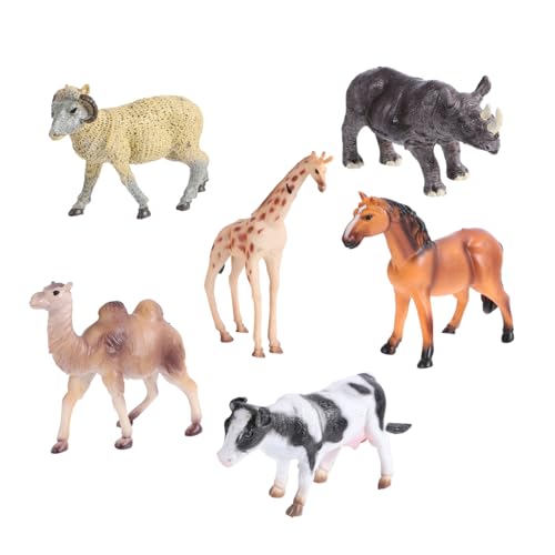 PHENOFICE 6Stücke Teiliges Tierfiguren Entzückende Dekoration Lernspielzeug für Realistische Wildtiere für Schlafzimmer Wohnzimmer Büro und Kinderzimmer PHENOFICE 6Stücke Teiliges Tierfiguren Entzückende Dekoration Lernspielzeug für Realistische Wildtiere für Schlafzimmer Wohnzimmer Büro und Kinderzimmer von PHENOFICE
