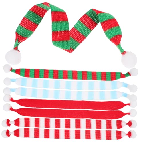 PHENOFICE 8 Stück Mini Schal Dekorationen, Puppen Weihnachtsschal, Weihnachtsschal, Puppenschal, Weihnachten, Mini Weihnachtsschals, Weihnachtsschals Für Puppen, Mini Schals, Strickschal PHENOFICE 8 Stück Mini Schal Dekorationen, Puppen Weihnachtsschal, Weihnachtsschal, Puppenschal, Weihnachten, Mini Weihnachtsschals, Weihnachtsschals Für Puppen, Mini Schals, Strickschal von PHENOFICE