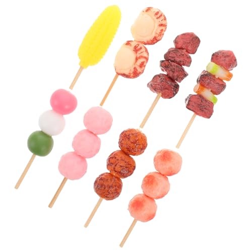 PHENOFICE 8-teiliges Realistisches Mini-lebensmittelspielzeug: 2,7 X 0,7 X 0,5 Zoll Große Grillspieße Und Gegrillte Lebensmittelmodelle – Rollenspiel Für Kinder – PHENOFICE 8-teiliges Realistisches Mini-lebensmittelspielzeug: 2,7 X 0,7 X 0,5 Zoll Große Grillspieße Und Gegrillte Lebensmittelmodelle – Rollenspiel Für Kinder – von PHENOFICE