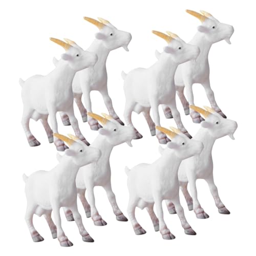 PHENOFICE 8stücke Teiliges Aus PVC-ziegenmodellen Dekorative Miniaturfiguren Für Mikrolandschaften Bücherregale Und Schreibtische Zur Verschönerung Von Wohnräumen Für PHENOFICE 8stücke Teiliges Aus PVC-ziegenmodellen Dekorative Miniaturfiguren Für Mikrolandschaften Bücherregale Und Schreibtische Zur Verschönerung Von Wohnräumen Für von PHENOFICE