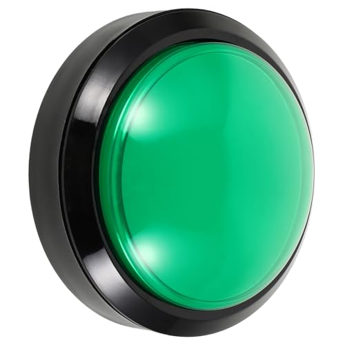 PHENOFICE Beleuchteter Druckknopf, Kuppel, Konvexer Typ, Led-beleuchteter, Selbstrückstellender Knopf Für Spielautomaten, Videospiele, Teile Für Musikspielkonsolen, 100 Mm PHENOFICE Beleuchteter Druckknopf, Kuppel, Konvexer Typ, Led-beleuchteter, Selbstrückstellender Knopf Für Spielautomaten, Videospiele, Teile Für Musikspielkonsolen, 100 Mm von PHENOFICE