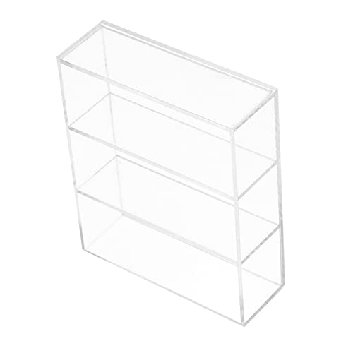 PHENOFICE Bücherregal-Modell Kuchen-Dessert-Schrank-Modell Puppenhausschrank Requisite Miniatur-szenenmodell Puppenhausangebot Mini- -bücherregal Miniatur-schrankmodell Transparent Acryl von PHENOFICE